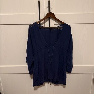 Elegant Blue Women's Swim Coverup